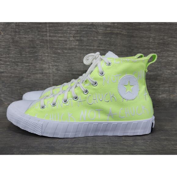 Converse UNT1TL3D Not A Chuck Yellow Hi top Shoes Size 11.5 Mens - Picture 3 of 9